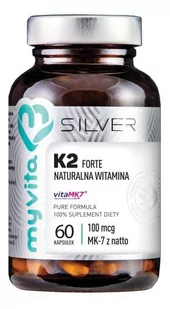MyVita PRONESS Silver Naturalna Witamina K2 forte x 60 kaps - Witaminy i minerały - miniaturka - grafika 1