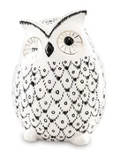 Skarbonki - Max-land Skarbonka figurka sowa dekoracyjna ceramika 13x9x8,5 141507 141507 - miniaturka - grafika 1