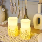 Świece - Pauleen Cosy Charm Candle świeca LED 2 szt., wosk - miniaturka - grafika 1