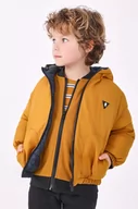Kurtki i płaszcze dla chłopców - Mayoral kurtka dwustronna dziecięca kolor beżowy - miniaturka - grafika 1