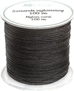 Sznurek nylonowy 0,8mm 100m czarny - Kolorowanki, wyklejanki - miniaturka - grafika 1