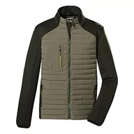 Kurtki męskie - Killtec (KILAH) Męska kurtka pikowana/kurtka hybrydowa ze stójką KOW 33 MN JCKT, ciemno-błotna, XXL, 38637-000 - miniaturka - grafika 1