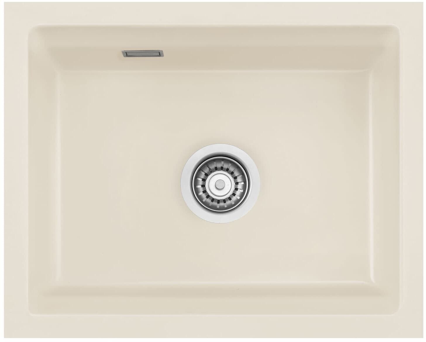 SYSTEMCERAM Zlewozmywak Kara 50 U Jasmin, zlewozmywak ceramiczny, korek manualny 5302 01 19