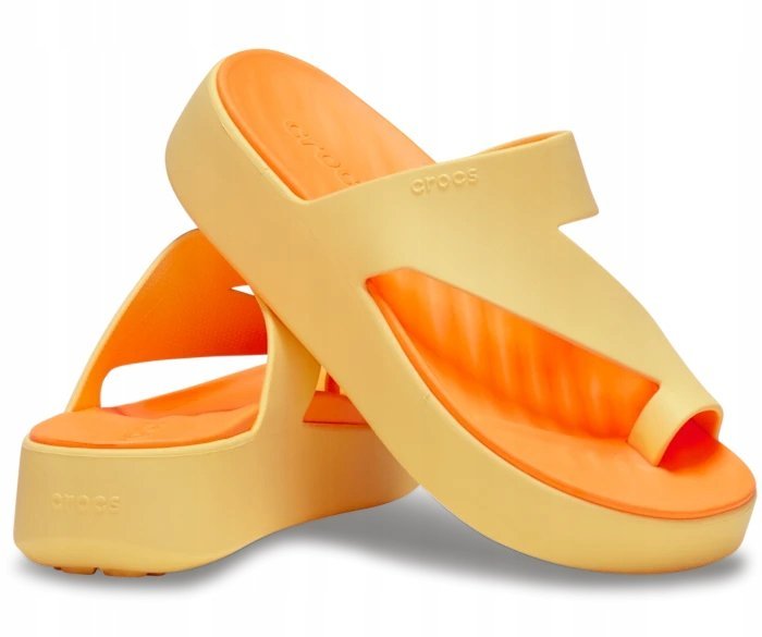 Crocs Wygodne Lekkie Damskie Buty Klapki Getaway Platform Toe Loop 36-37