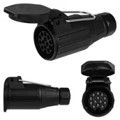 Akcesoria do przyczep i kamperów - GNIAZDO 13 PIN 12V DO PRZYCZEPY LAWETY PODWIESZANE - miniaturka - grafika 1