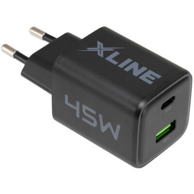 Ładowarka sieciowa XLINE WCG452K 45W GaN Czarny ładowarka do telefonu USB, USB-C