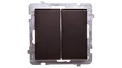 Wyłączniki światła i elektryczne - Ospel Sonata czekoladowy łącznik świecznikowy ŁP-2R/m/40 ŁP-2R/m/40 - miniaturka - grafika 1