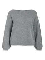 Swetry damskie - Vila Sweter "Viluka" w kolorze szarym - miniaturka - grafika 1