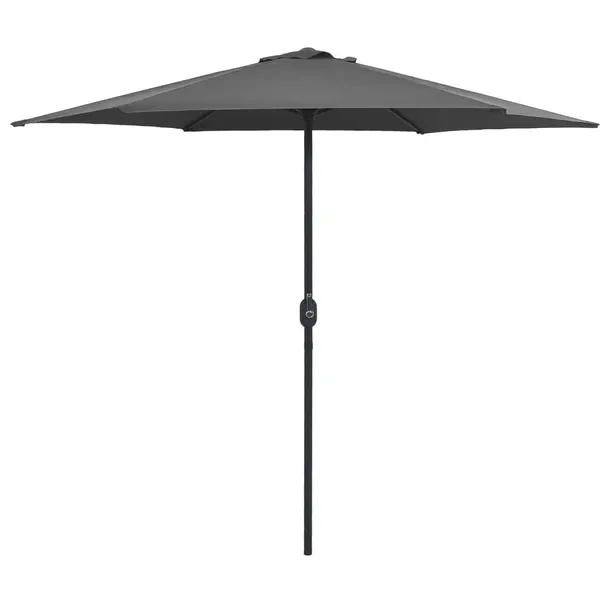 Zolux Parasol ogrodowy z mechanizmem z korbką, antracytowy, 270 x 246 cm, śr. s