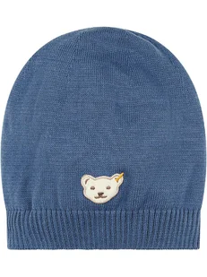 Steiff Czapka beanie w kolorze niebieskim - Czapeczki dla niemowląt - miniaturka - grafika 1