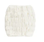 Pozostałe akcesoria do kąpieli i SPA - GLOV Multifunkcyjna Szeroka Opaska na Włosy White - miniaturka - grafika 1