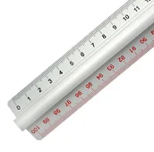 Linijki, ekierki - Leniar LINIJKA ALUMINIOWA Z UCHWYTEM 30CM - miniaturka - grafika 1