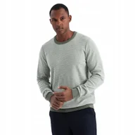 Swetry męskie - Męski elegancki sweter bawełniany oliwkowy Ombre OM-SWSW-0111 V2 roz. XL - miniaturka - grafika 1