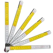 Poziomice, łaty, miary - Dedra Drewniana miara składana 1m M6001 M6001 - miniaturka - grafika 1