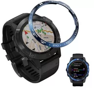 Akcesoria do smartwatchy - Ring Bezel Do Garmin Fenix 7X Nakładka Etui Niebieski - miniaturka - grafika 1