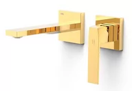 Baterie umywalkowe - Bateria umywalkowa TRES Slim Exclusive 24-K Złoto 20230001OR - miniaturka - grafika 1
