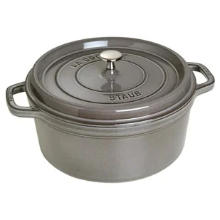 Staub Cocotte 26 cm Szary 40509-312-0 - Garnki - miniaturka - grafika 1