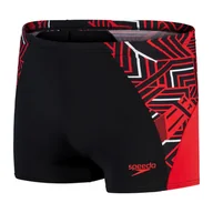 Kąpielówki męskie - Męskie Bokserki kąpielowe SPEEDO ECO END+ SPL ASHT V2 AM 8-00300314534 – Czarny - miniaturka - grafika 1