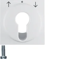 Inne akcesoria elektryczne - Berker Pokrywa do łącznika żaluzjowego na klucz Berker S.1/Berker B.3/B.7 biały mat - miniaturka - grafika 1