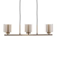 Lampy sufitowe - Lucea Żyrandol Ressa liniowy, mosiądz antyczny, 3-pkt. - miniaturka - grafika 1