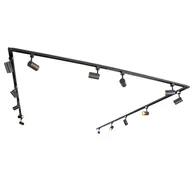 Lampy sufitowe - QAZQA Inteligentny 1-fazowy system szynowy z 14 WiFi GU10 czarny - Jeana - miniaturka - grafika 1