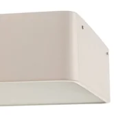 Lampy sufitowe - Lampa sufitowa Oro ze stali i szkła, biała, 25cm - miniaturka - grafika 1