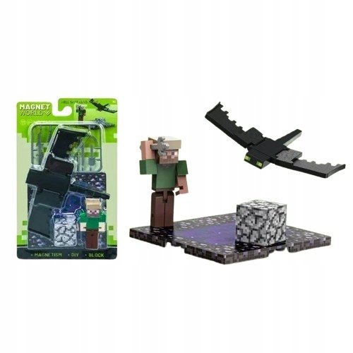 Minecraft Magnetyczne Klocki Phantom Figurka Steve Zwierzęta Piksel T9941