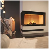 Wkłady kominkowe - Kominek powietrzny stalowy MBO lewy BS 15 kW Ø 200 - miniaturka - grafika 1