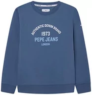 Bluzy dla chłopców - Pepe Jeans Timothy bluza chłopięca, Fioletowy (Ozzy), 12 lat - miniaturka - grafika 1