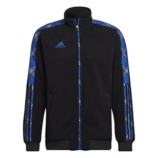 adidas Męska kurtka Tiro FL JKT WR, czarna/królewski błękit, XL, czarny/królewski błękit, XL - Kurtki męskie - miniaturka - grafika 1