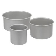 Formy do ciast - Aluminiowa forma do ciasta o wysokich krawędziach x3 - Pięć - Rozmiary L, M i S - miniaturka - grafika 1
