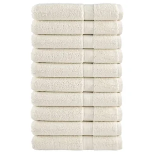 vidaXL Ręczniki premium SOLUND 10 szt., kremowe, 100x200 cm, 600 g/cm² - Ręczniki - miniaturka - grafika 1