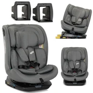 Foteliki samochodowe - FOTELIK 40-150 CM 0-36kg I-SIZE OBROTOWY ISOFIX 360 LORELLI RODEO SZARY - miniaturka - grafika 1