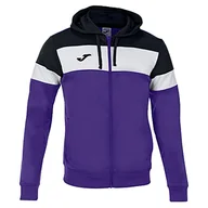 Kurtki męskie - Joma Crew IV Hoodie Jacket Purple-Black - miniaturka - grafika 1