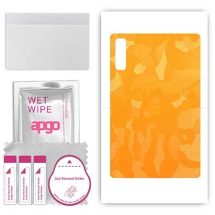 folia naklejka skórka strukturalna na TYŁ do Lenovo Tab M10 5G - Moro Camo Żółty - apgo SKINS - Akcesoria do tabletów i e-booków - miniaturka - grafika 1