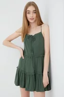 Sukienki - Superdry sukienka kolor zielony mini rozkloszowana - miniaturka - grafika 1
