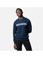Bluzy męskie - Bluza Rossignol Logo Sweat Rn Fl granatowy S - miniaturka - grafika 1