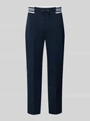 Spodnie sportowe męskie - Spodnie dresowe z elastycznym ściągaczem - miniaturka - grafika 1