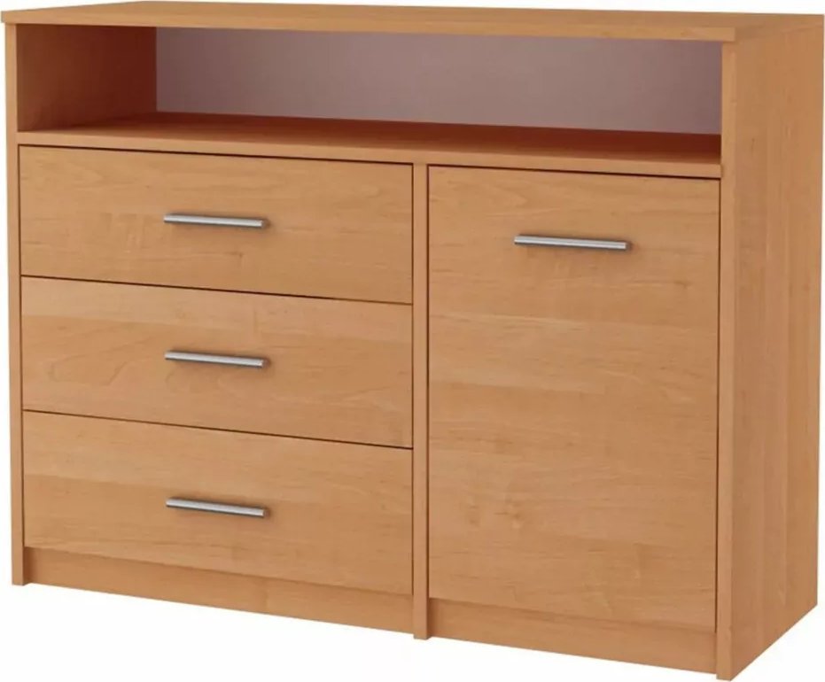 Elior Klasyczna komoda z szufladami olcha - Migres 4X