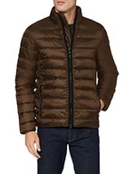 Kurtki męskie - Geox Męska kurtka M Dennie Short JKT (Quilted Jacket, Dktarmac Green/Black, XXL - miniaturka - grafika 1