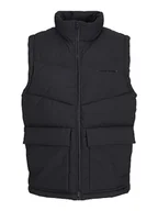 Garnitury - Bestseller A/S Męska kamizelka Jorvesterbro Bodywarmer Sn, czarny, M - miniaturka - grafika 1