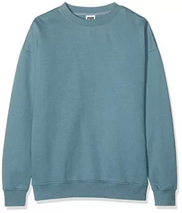 Urban Classics Męska bluza Sweat Crewneck, sweter z szerokimi ściągaczami dla mężczyzn w wielu kolorach, rozmiary XS-5XL, Blue (Dusty Blue 00747), 5XL - Swetry męskie - miniaturka - grafika 1