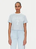 Koszulki i topy damskie - Guess T-Shirt V5GI18 I3Z14 Błękitny Boxy Fit - miniaturka - grafika 1