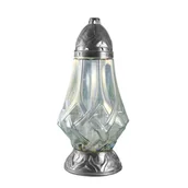 Lampiony i znicze - Znicz szklany 37 cm 45 h/155 g srebrny - miniaturka - grafika 1