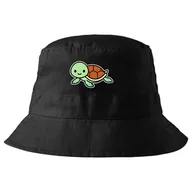 Czapki męskie - KAPELUSZ BUCKET HAT ŻÓŁW ŻÓŁWIK CUTE TURTLE - miniaturka - grafika 1
