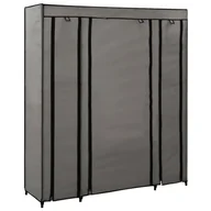 Szafy - Grafitowa szafa tekstylna z półkami T6-M82 - miniaturka - grafika 1