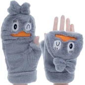 Rękawiczki - ZIMOWE RĘKAWICZKI ZABAWNE MORDKI KACZUSZKA - miniaturka - grafika 1