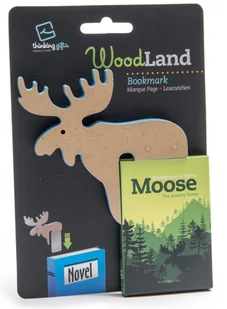 Thinking Gifts WoodLand Moose drewniana zakładka do książki łoś - Zakładki do książek - miniaturka - grafika 1