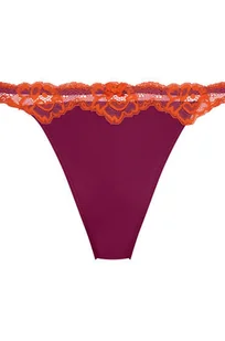 Hunkemöller Stringi Lace & Shine Fioletowy - Majtki damskie - miniaturka - grafika 1
