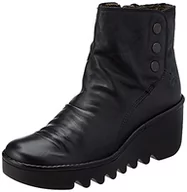 Botki damskie - Fly London Damskie botki Brom344fly, Czarny - 38 EU - miniaturka - grafika 1
